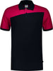 Poloshirt TRICORP, Bicolor mit Quernaht, schwarz/rot