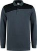 Sweatshirt TRICORP, Bicolor mit Polokragen, dunkelgrau/schwarz