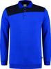 Sweatshirt TRICORP, Bicolor mit Polokragen, royalblau/navy
