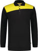 Sweatshirt TRICORP, Bicolor mit Polokragen, schwarz/gelb