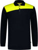 Sweatshirt TRICORP, bicolor with polo collar, black/yellow