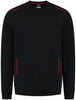 Sweatshirt TRICORP, Accent, schwarz/rot