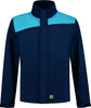 Softshelljacke TRICORP, Bicolor mit Quernaht, dunkelblau/türkis