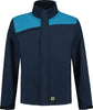 Softshelljacke TRICORP, Bicolor mit Quernaht, dunkelblau/türkis