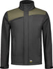 Softshelljacke TRICORP, Bicolor mit Quernaht, dunkelgrau/oliv