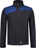 Softshell jacket bicolor with cross seam, navy/royal blue 07050XL