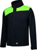 Softshelljacke TRICORP, Bicolor mit Quernaht, schwarz/lime