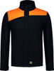 Softshelljacke TRICORP, Bicolor mit Quernaht, schwarz/orange