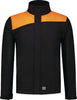 Softshelljacke TRICORP, Bicolor mit Quernaht, schwarz/orange