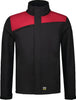 Softshelljacke TRICORP, Bicolor mit Quernaht, schwarz/rot