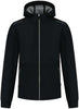 Softshelljacke TRICORP, Accent, mit Kapuze, schwarz/grau