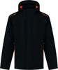 Winterjacke TRICORP, Tech Shell Accent, schwarz/orange
