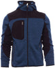 Strick-Softshelljacke PAYPER, TRIP, blau meliert/schwarz