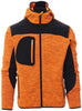 Strick-Softshelljacke PAYPER, TRIP, orange/schwarz