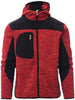 Strick-Softshelljacke PAYPER, TRIP, rot/schwarz
