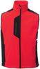 Softshellweste PAYPER, CORK, rot/schwarz