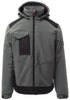 Softshelljacke PAYPER, PERFORMER PAD, rauchgrau/schwarz