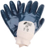 Nitrile glove blue with knitted cuff 0012