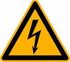 Warnschild NEUTRAL,  Folie SL 100 mm Warnung vor gefährlicher elektrischerSpannung SafetyMarking