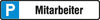 Parkplatzschild NEUTRAL,  Alu B520xH110 mm Mitarbeiter SafetyMarking