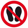 Verbotsschild NEUTRAL,  Folie D100 mm Betreten der Fläche verboten SafetyMarking