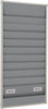 Planungstafel EICHNER,  zweireihig 554 x 1.315 mm 15 Schienen, A 5 grau