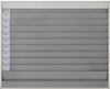 Planungstafel EICHNER,  1580 x 900 mm 6 Schienen, A 4 grau