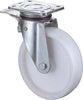 Lenkrolle BS ROLLEN,  150mm N120.B10 Platte,Kst.weiß,RL,Fest N120.B10.151 BS ROLLEN
