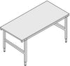 Pack-/Arbeitstisch PRECITOOL,  B 2000xT 920xH 690-960 mm