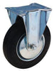 Bockrolle BS ROLLEN,  160mm L410.B55 Platte,Gummi schw.,RL L410.B55.161 BS ROLLEN