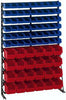 Norm-Regal-einseitig LA-KA-PE,  B1000xT250xH1513 mm 54 Kästen Gr.4/24Gr.3 LA-KA-PE