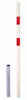 Absperrpfosten NEUTRAL,  STABO 76 mm Bodenhülse GAH Alberts