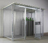 Gasflaschenlagerbox NEUTRAL,  B2100xT1500xH2200 mm einflügelige Tür feuerverzinkt