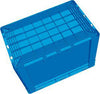 Sichtlagerkasten LA-KA-PE,  blau B300xT400xH210 mm Auflast 500kg, VE 4 Stk. mit Griffloch LA-KA-PE
