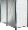Gasflaschenlagerbox NEUTRAL,  B2500xT1500xH2300 mm Doppelflügeltür feuerverzinkt mit Dach