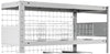Trenngitter-freistehend META REGALBAU,  600x150 mm verz.FIX RegalMETA