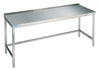 Arbeitstisch NEUTRAL,  offen 1800x700x850 Edelstahl Chromonorm