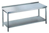 Arbeitstisch NEUTRAL,  offen m.Bord1200x700x850 Edelstahl Chromonorm