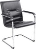 Freischwinger NEUTRAL,  RUMBA chrom/Leder schwarz