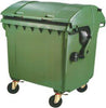 Müllcontainer NEUTRAL,  Kunststoff 1,1 cbm Runddeckel grün
