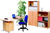Büro-Set HAMMERBACHER,  inkl. Stuhl 5-teilig, Buche