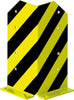 Rammschutzecke META,  L-Form H400 mm schwarz/gelb inkl. Schraubanker META