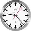 Quarzwanduhr BÜRK MOBATIME,  Ø 30 cm satin aluminium