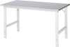 Arbeitstisch RAU,  Tom - Stahlblechbelag-Platte B1250xT 800xH760-1080mm Stahlblechbelag-Platte