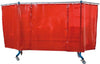 Schutzwand NEUTRAL,  fahrbar rotorange SINOtec