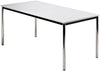 Konferenz- und Mehrzwecktische HAMMERBACHER, Bespr.-tisch 160 x 80 lichtgrau/Chrom