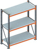 Großfachregal META,  MULTIPAL S B2700xT800xH2700 mm Grundfeld 4 Böden Fachlast 2400kg META