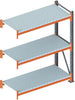 Großfachregal META,  MULTIPAL S B2700xT800xH2200 mm Anbaufeld 3 Böden Fachlast 2400kg META