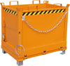 Klappbodenbehälter BAUER,  750 l B1245xT840xH1145 mm RAL2000 Tragkraft 1000kg Typ FB 750