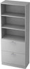 Kombiregalschrank HAMMERBACHER,  grau 80 x 42 x 200,4 cm